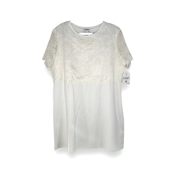 ARULA White Lace Floral Casual Mini Dress - Picture 1 of 6